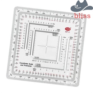 Bliss ไม้โปรแทรกเตอร์นําทาง แผนที่ MP-5 สําหรับเทคนิค