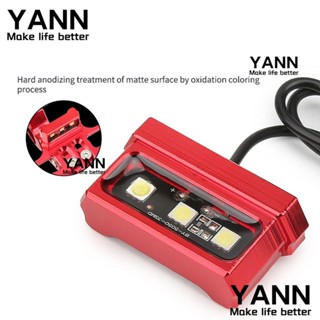 Yann1 ไฟท้ายป้ายทะเบียน LED 12V อะลูมิเนียมอัลลอย กันน้ํา สีขาว สําหรับรถจักรยานยนต์