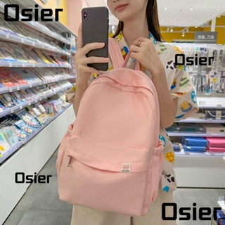 Osier1 กระเป๋าเป้สะพายหลัง ผ้าไนล่อน สีพื้น ความจุขนาดใหญ่ น้ําหนักเบา สําหรับเดินป่า ตั้งแคมป์