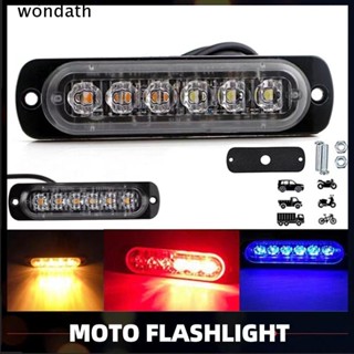 Wonda ไฟสัญญาณ LED 6 ดวง 12V 24V คุณภาพสูง สําหรับติดด้านข้างรถบรรทุก รถพ่วง