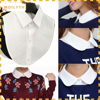 Moilyth เสื้อเบลาส์ คอปกปลอม สไตล์วินเทจ อุปกรณ์เสริมเสื้อผ้า