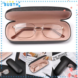 Susth กล่องใส่แว่นตา หนัง PU กันน้ํา กรอบแข็ง เคสแว่นตา