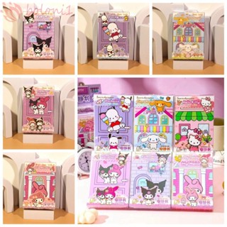 [COD] สติกเกอร์ ลายการ์ตูนแมว KT หนังสือเงียบสงบ My Melody Kuromi แฟชั่น สําหรับตกแต่ง DIY