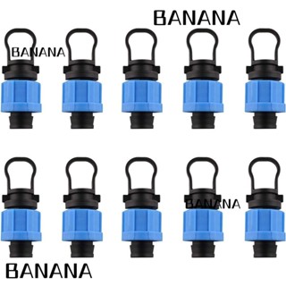 Banana1 จุกปิดปลายสายเข็มขัด 16 มม. สีฟ้า อุปกรณ์เสริม 10 ชิ้น