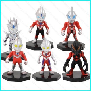 Star3 โมเดลฟิกเกอร์ อุลตร้าแมน Tiga Belial Geed Zero Ultraman ของเล่น ของสะสม สําหรับเด็ก 6 ชิ้น