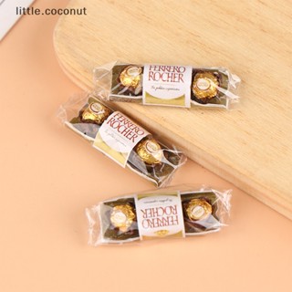 [little.coconut] ของเล่นช็อคโกแลตจําลอง ขนาดเล็ก สําหรับตกแต่งบ้านตุ๊กตา 1 ชิ้น