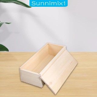 [Sunnimix1] กล่องไม้เก็บเครื่องประดับ แบบไม่สําเร็จรูป พร้อมฝาปิดดึงออก สําหรับตกแต่งเคาน์เตอร์