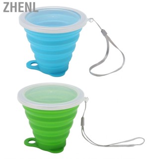 Zhenl Expandable Drinking Cup  Stable Base Collapsible Folding Camping for Office