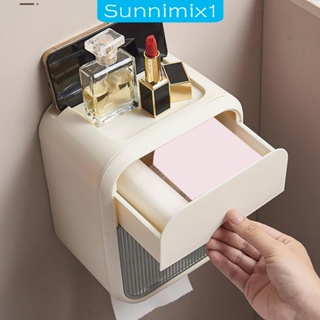 [Sunnimix1] กล่องกระดาษทิชชู่ ประหยัดพื้นที่ พร้อมชั้นวางโทรศัพท์ สําหรับห้องครัว ห้องน้ํา ร้านอาหาร