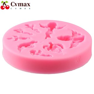 Cvmax แม่พิมพ์ซิลิโคน รูปนางฟ้า สีชมพู ขนาด 9.5*1.5 ซม. สําหรับทําช็อคโกแลต