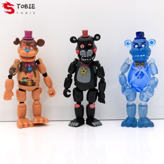 Tobie Five Night At Freddy Fnaf Bear ตุ๊กตาฟิกเกอร์การ์ตูนอนิเมะ ของสะสม สําหรับตกแต่ง