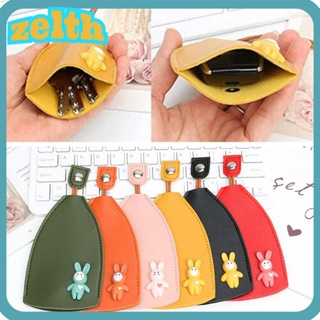 Zelth ปลอกกุญแจรถยนต์ หนัง PU กันลื่น ทนทาน สีดํา 2 ชิ้น