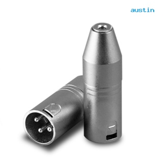 [AY]XLR อะแดปเตอร์แจ็คไมโครโฟนสเตอริโอ 3 Pin Male Plug to 3.5 มม. TRS Female