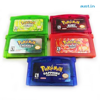 [AY] ตลับการ์ดเกมไพลิน มรกต แดง ใบไม้ เขียว รูบี้ สําหรับ GBA