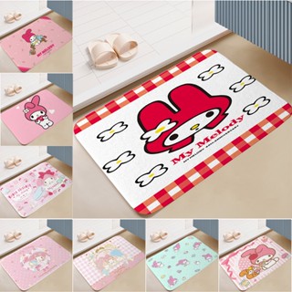 พรมเช็ดเท้า กันลื่น ลาย Melody Sanrio Melody น่ารัก ขนาด 60x40 ซม. สําหรับครอบครัว ห้องนอน สํานักงาน