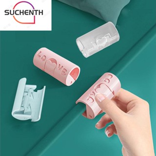 Suchenth 6 ชิ้น ที่ใส่ผ้าห่ม ที่มองไม่เห็น อเนกประสงค์ ที่หนีบเตียง ที่นอน ผ้าปูที่นอน หัวเข็มขัดคงที่