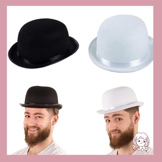 หมวกนักมายากล เหมาะกับงานรื่นเริง เครื่องแต่งกาย สําหรับผู้ใหญ่ มีสีดํา สีขาว