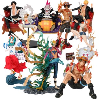 ใหม่ ฟิกเกอร์ Pvc อนิเมะวันพีช Ace Zoro Sanji Nami Moria Yamato สําหรับตกแต่งโต๊ะ