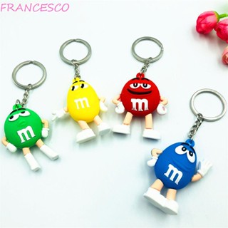 Francesco M&amp;M’S พวงกุญแจ เครื่องประดับ ของขวัญสําหรับผู้หญิง ผู้ชาย พวงกุญแจรถ แฟชั่น เครื่องประดับพวงกุญแจ การ์ตูน พวงกุญแจ