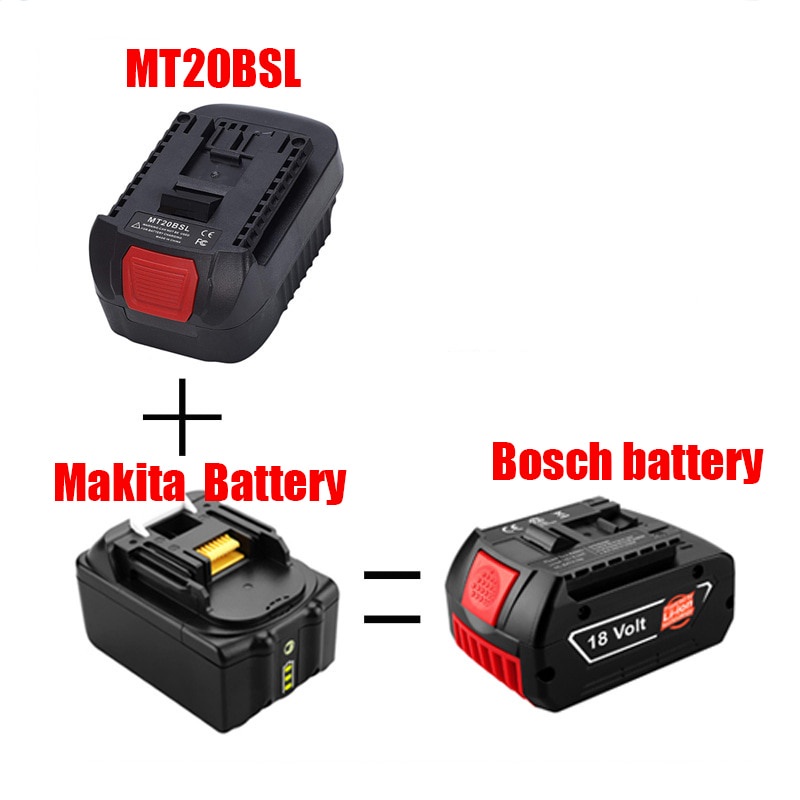 Amazz - ส่งจาก กทม. MT20BSL Li-Ion อะแดปเตอร์สำหรับแปลง Makita 18V เป็น Bosch 18V Makitas To Boschs 