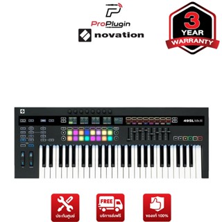 Novation 49SL MKIII (LKP49) มิดี้คีย์บอร์ดใบ้ คีย์บอร์ดไฟฟ้า คอนโทรลเลอร์ 49 Key แบบ USB Midi Keyboard Controller