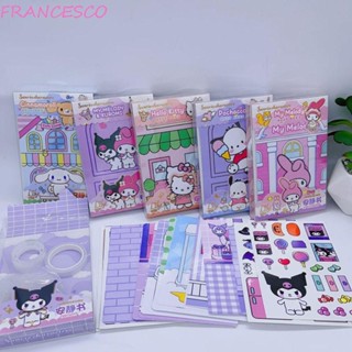 Francesco สติกเกอร์กระดาษ ลายแมว KT Cat My Melody เสียงเงียบ สําหรับตกแต่ง