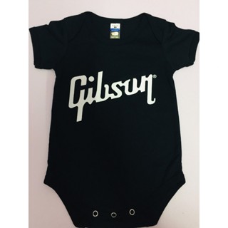 Gibson เสื้อยืด รอมเปอร์ แบรนด์กีตาร์ สําหรับเด็กทารก