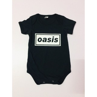 Oasis BAND LOGO BABY ROMPER BABY เสื้อยืดเด็ก ชุดจัมพ์สูท