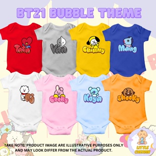 Bt21 onesies ชุดชั้นใน ผ้าฝ้าย น่ารัก สําหรับเด็กทารก 0-12 เดือน