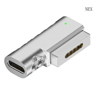 อะแดปเตอร์เชื่อมต่อแม่เหล็ก NEX Type C USB PD สําหรับ Apple 2 USB C Female Magnet Plug สําหรับ Air Pro