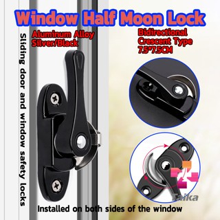 Taika ล็อคกลางบาน ล็อคเสริมบานเลื่อน ล็อคเสาเกี่ยว Stainless steel window locks