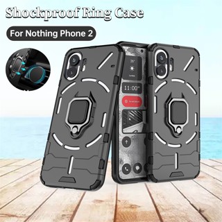 เคสโทรศัพท์มือถือ กันกระแทก พร้อมแหวนขาตั้ง สําหรับ Nothing Phone (2) (1) Nothingphone2 1 5G A063 A065 5G