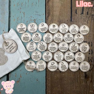 Lilac การ์ดไม้ ทรงกลม ลาย My Little Bag Of Sweary 30 ชิ้น สําหรับนักเรียน