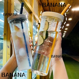 Banana1 ขวดน้ําดื่ม แบบใส พับได้ ความจุขนาดใหญ่ 700 มล. สําหรับเด็กผู้ชาย