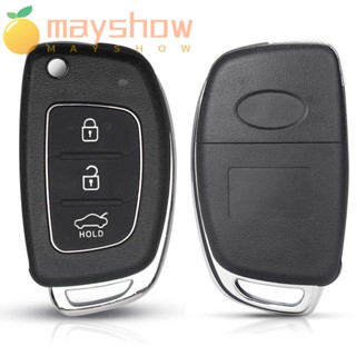 Mayshow รีโมตกุญแจรถยนต์ 3 ปุ่ม แบบเปลี่ยน สําหรับ Solaris ix35 ix45 Elantra Santa Fe HB20 Verna