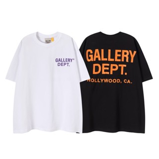 พร้อมส่ง เสื้อยืดแขนสั้น คอกลม พิมพ์ลายตัวอักษร สีส้ม สไตล์เกาหลี วินเทจ พลัสไซซ์ สําหรับผู้ชาย และผู้หญิง