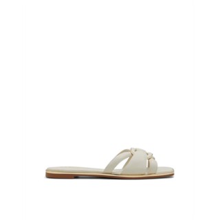 ALDO YESENIA FLAT SANDALS - WHITE