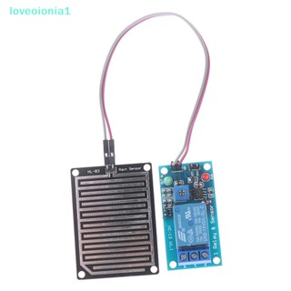 Loveoionia1 โมดูลเซนเซอร์ตรวจจับน้ําฝน และโมดูลรีเลย์ควบคุม dc 5v 12v สําหรับ arduino IA