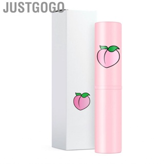 Justgogo Lip Nourishing Balm Peach Fragrance Moisturizing Prevent Cracking Dryness 3.8g o