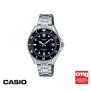 CASIO นาฬิกาข้อมือ CASIO รุ่น MDV-10D-1A1VDF วัสดุสเตนเลสสตีล สีดำ