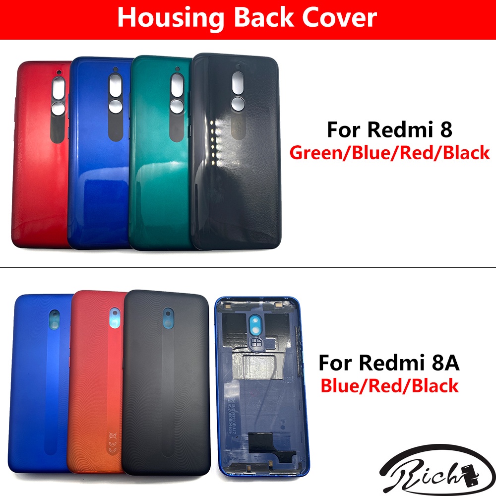 ฝาครอบแบตเตอรี่ ด้านหลัง แบบเปลี่ยน สําหรับ Redmi 8 8A
