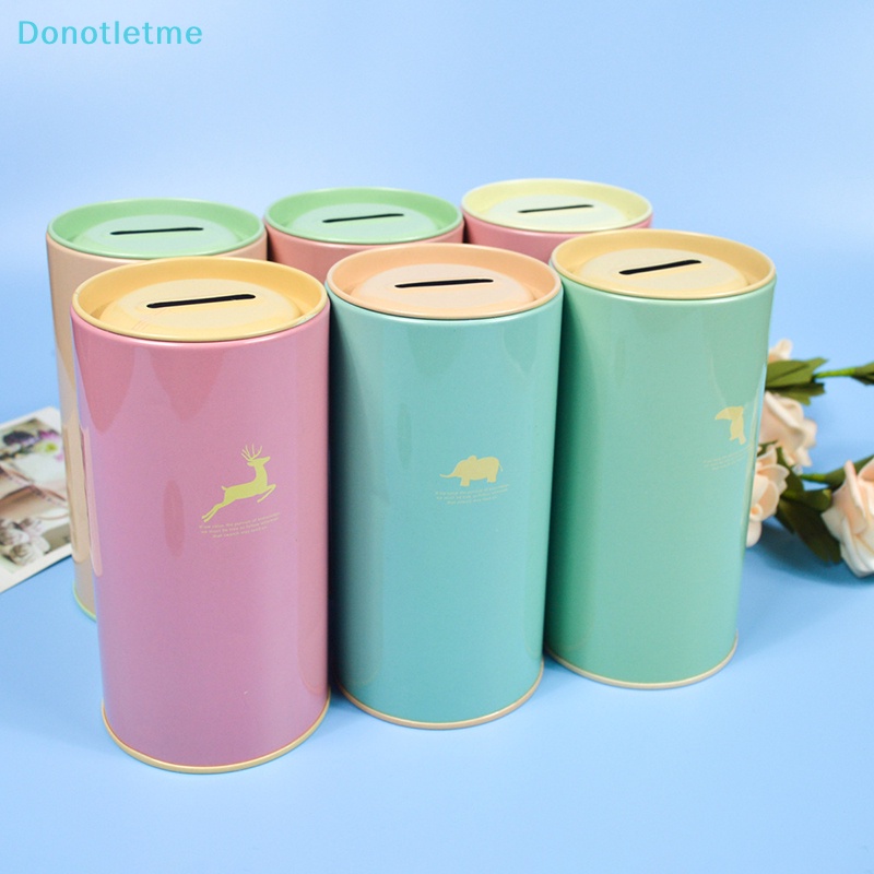 <Donotletme> กระปุกออมสินโลหะ รูปสัตว์น่ารัก สีแคนดี้ สําหรับตกแต่งบ้าน ลดราคา
