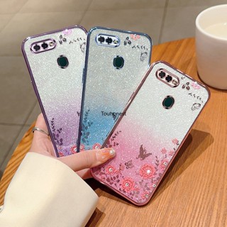 เคส For Oppo A7 เคส Oppo A5S เคส Oppo A9 2020 Casing Oppo A12 Case Oppo A3S Case Oppo A11K Case Oppo A5 2020 Case Oppo A55 A56 Case Oppo F9 Pro A12E Case TPU Luxury Romance Flower Butterfly Silicone Phone Case Cassing Cases Cover OU โทรศัพท์มือถือซิลิโคน