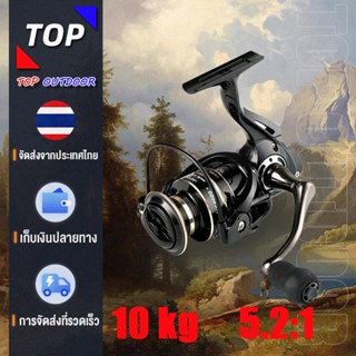 FK2000-7000 ล้อปั่นรอกสปิ้นพร้อมคัน ลอกตกปลา รอกหยดน้ํา5.2:1Fishing Reel NX2000-7000 Series Metal Spool Spinning Wheel