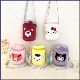 ใหม่ Sanrio Kuromi Lotso Hello Kitty กระเป๋าสะพายไหล่ ทรงกระบอก ความจุขนาดใหญ่ แฟชั่นสําหรับสตรี