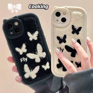 Niche เคสโทรศัพท์มือถือ กันกระแทก ปักลายผีเสื้อ แฟชั่นฤดูใบไม้ร่วง และฤดูหนาว สําหรับ Iphone 14promax 13 11 14pro 13pro 14