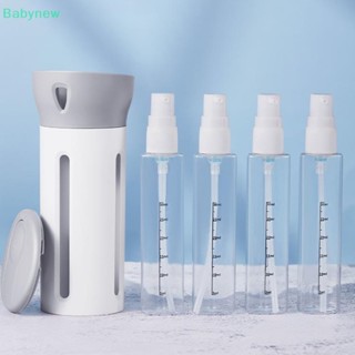 &lt;Babynew&gt; 4 In 1 ขวดจ่ายของเหลว รีฟิล 30 มล. แบบพกพา กันรั่ว สําหรับแชมพู โลชั่น คอนดิชันเนอร์ ลดราคา