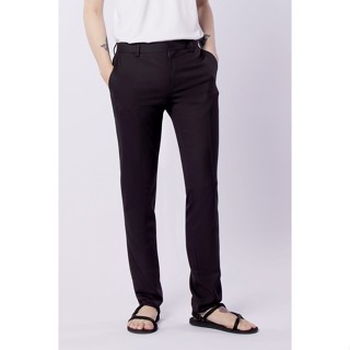 LTD กางเกงสแลคทรงสลิม ผู้ชาย สีดำ | Slim Slacks | 03423