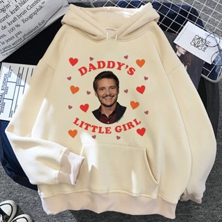 Pedro Pascal เสื้อฮู้ดดี้ ผ้าฟลีซ ลายการ์ตูนอนิเมะ สําหรับผู้หญิง 2023