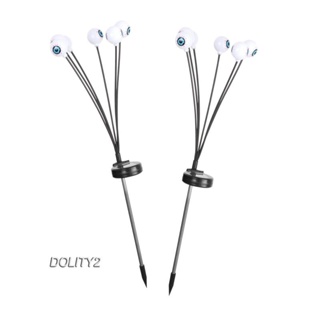 [Dolity2] สายไฟหิ่งห้อย LED พลังงานแสงอาทิตย์ สําหรับตกแต่งปาร์ตี้ฮาโลวีน 2 ชิ้น